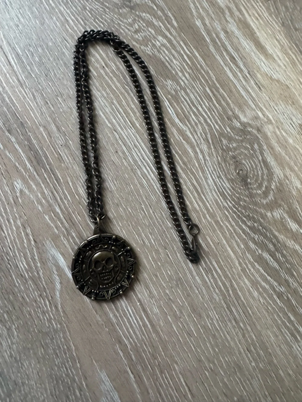 Disney Pirates of the Caribbean Skull Medallion Pendant Necklace
